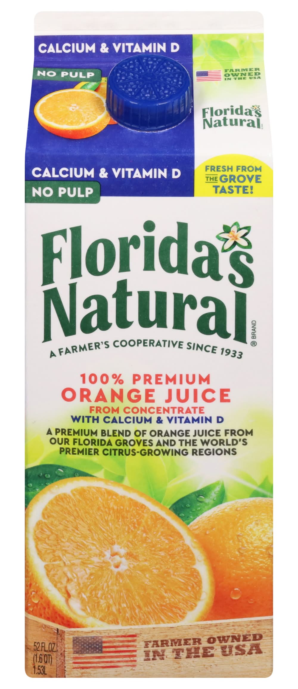 Florida's Natural 100% Premium Orange Juice (52 fl oz)