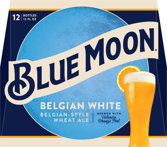 Blue Moon Belgian Wheat Ale Beer (12 pack, 12 fl oz)