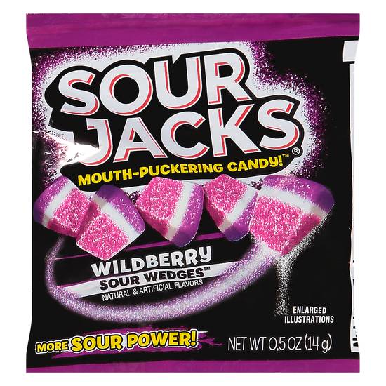 Welch's Sour Wedges Mouth-Puckering Candy (wild berry)