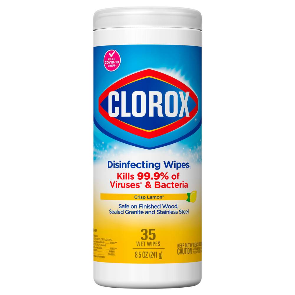 Clorox Crisp Lemon Disinfecting Wipes (9.1 oz)