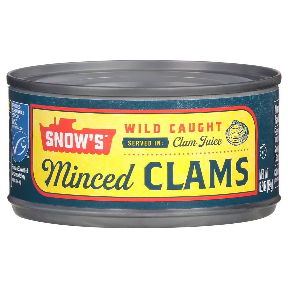 Snow's Wild Caught Minced Clams (6.5 oz)