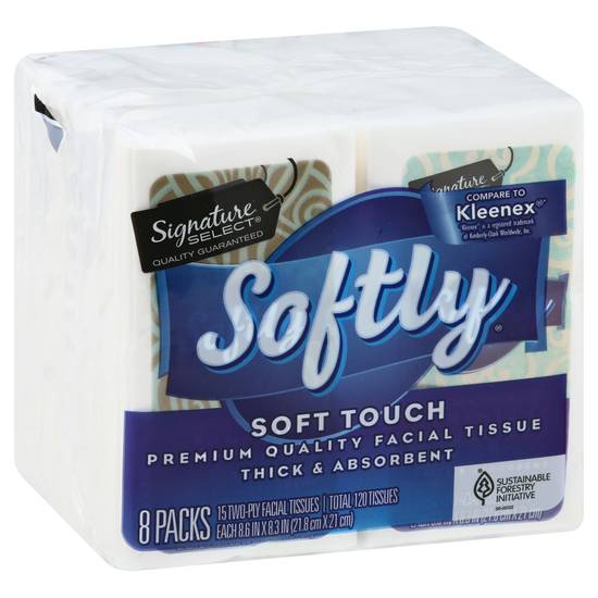 Signature Select Softly Soft Touch Facial Tissue (8 ct)