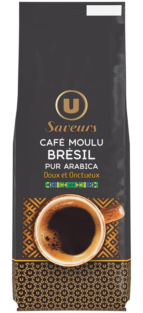 U Saveurs - Café moulu brésil 100% arabica (250g)