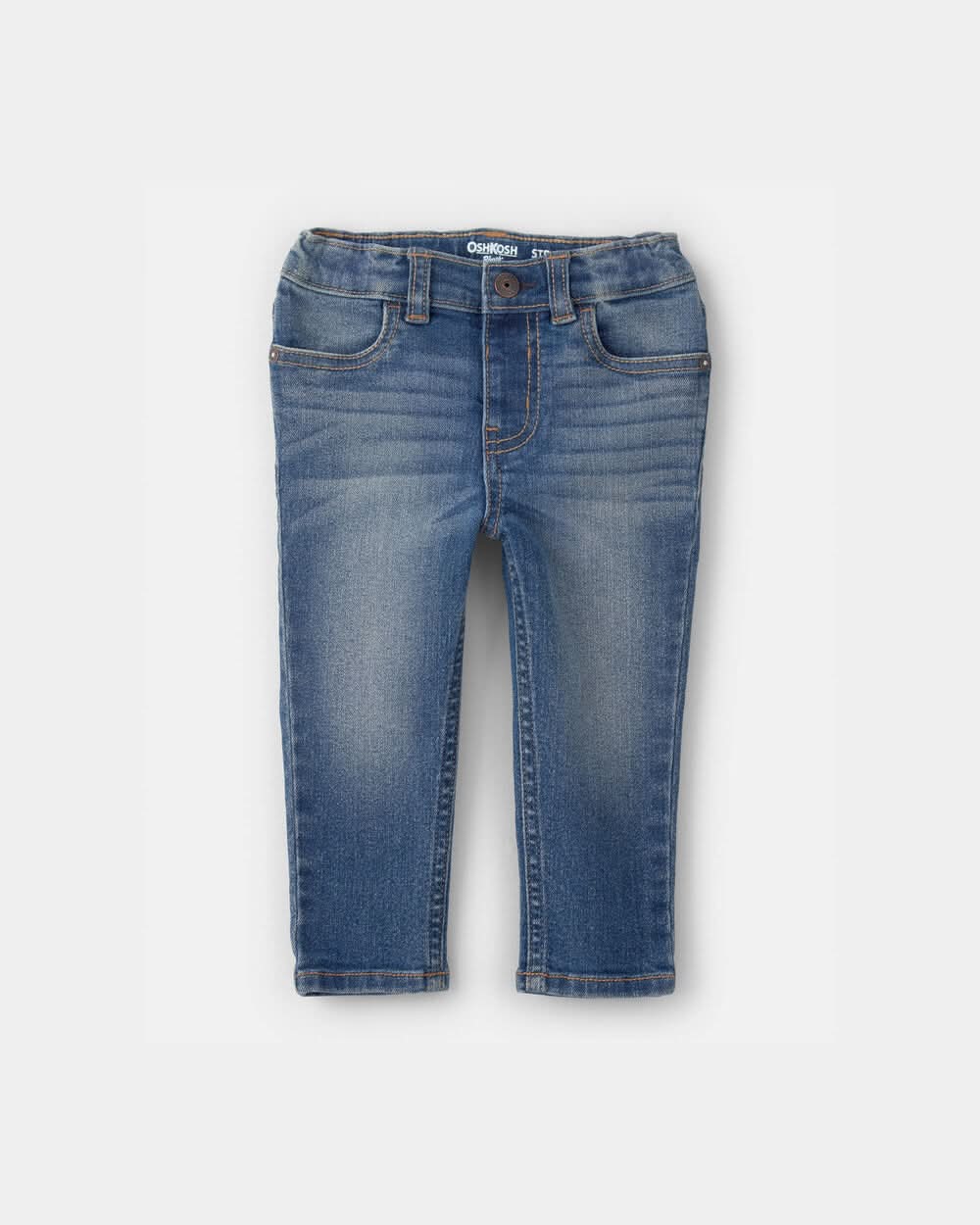 Baby Boy Dark Blue Wash Straight-Leg Jeans - Anchor Dark Wash - 12M