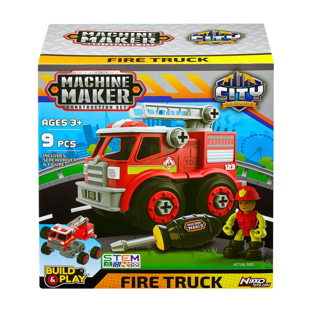 NIKKO TOYS Kid's Machine Maker Construction Set Project Kit | 40042