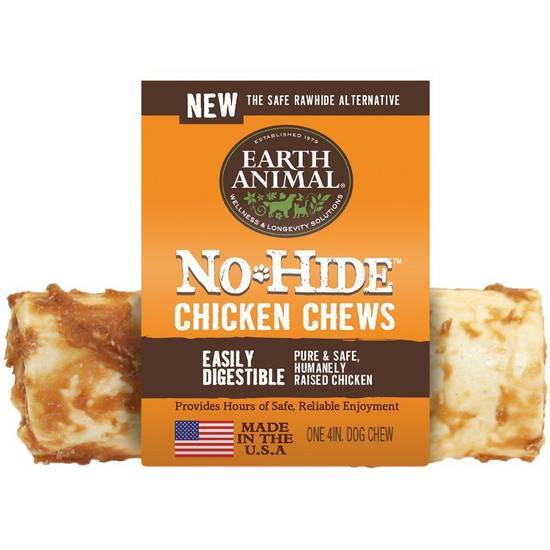 Earth Animal No-Hide Chicken Chew Dog Treat, 4-in