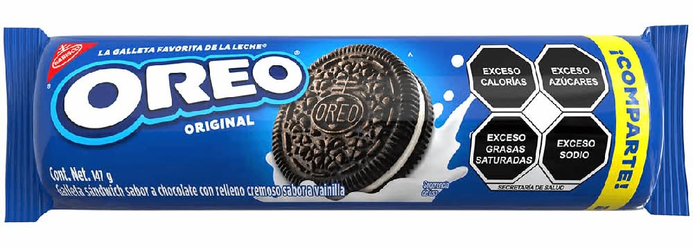 Oreo · Galleta sándwich con relleno, chocolate-vainilla (147 g)