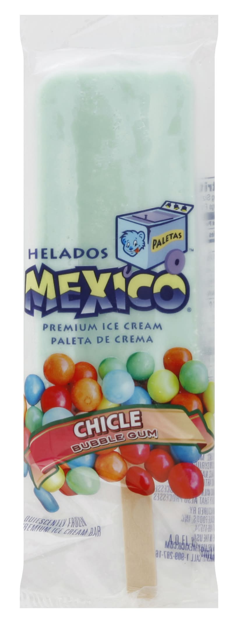Helados Mexico Bubble Gum Ice Cream Bar (4.2 oz)