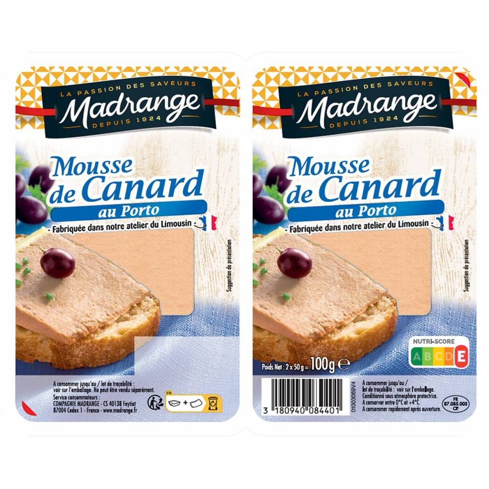 Madrange - Mousse de canard au Porto