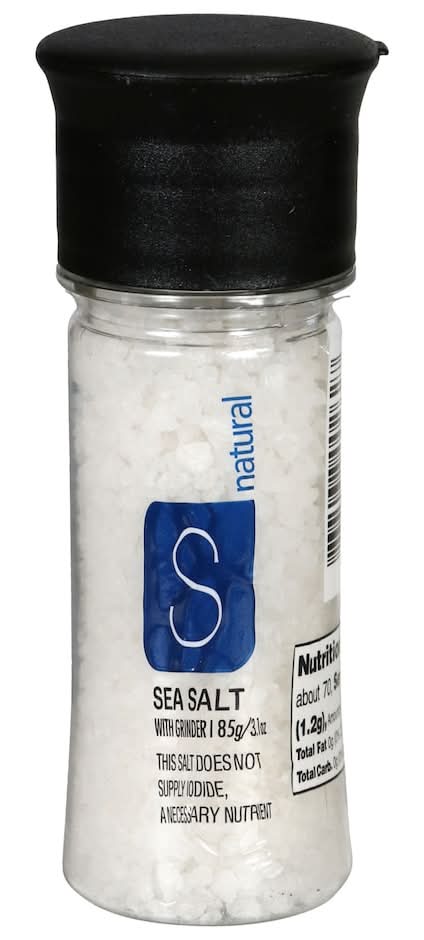 Natural Sea Salt With Grinder (3.1 oz)
