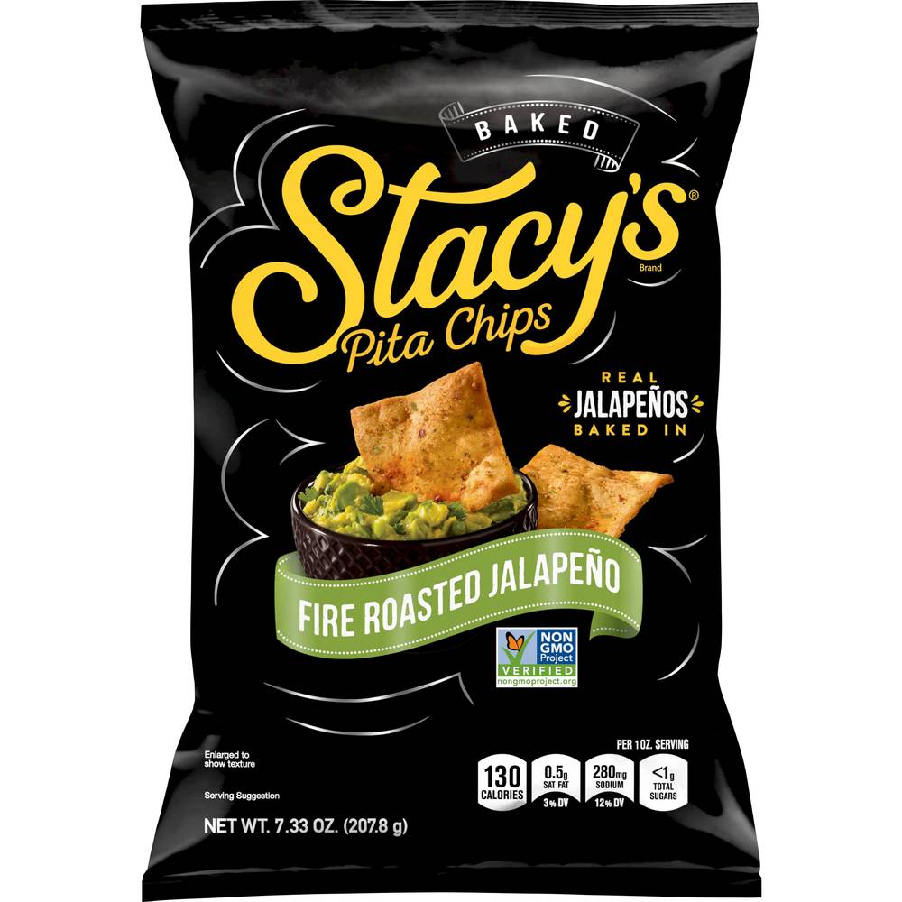 Stacy's Baked Pita Chips (fire roasted jalapeno)