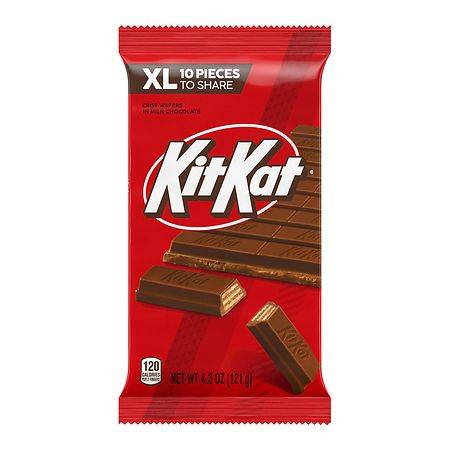 KIT KAT Wafer XL, Candy, Bar Milk Chocolate Wafer - 4.3 oz