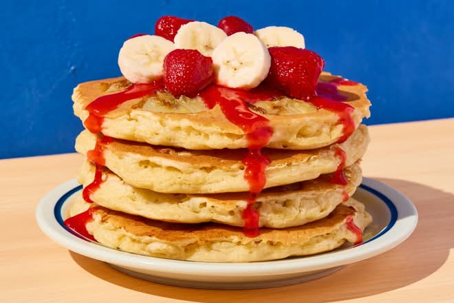 Strawberry Banana Pancakes