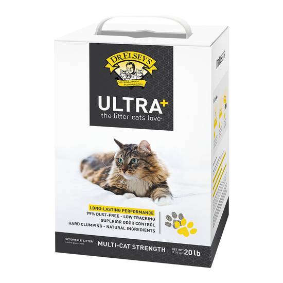 Dr. Elsey's Ultra+ Clumping Multi-Cat Clay Cat Litter (20 lb)