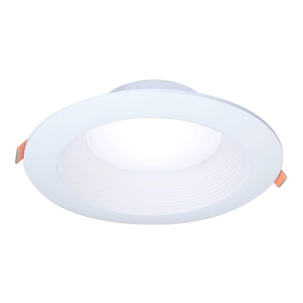 Halo Ltb 6 In. Selectable Cct (3000K-5000K) Integrated Led, White Recessed Light, Dimmable Retrofit Trim