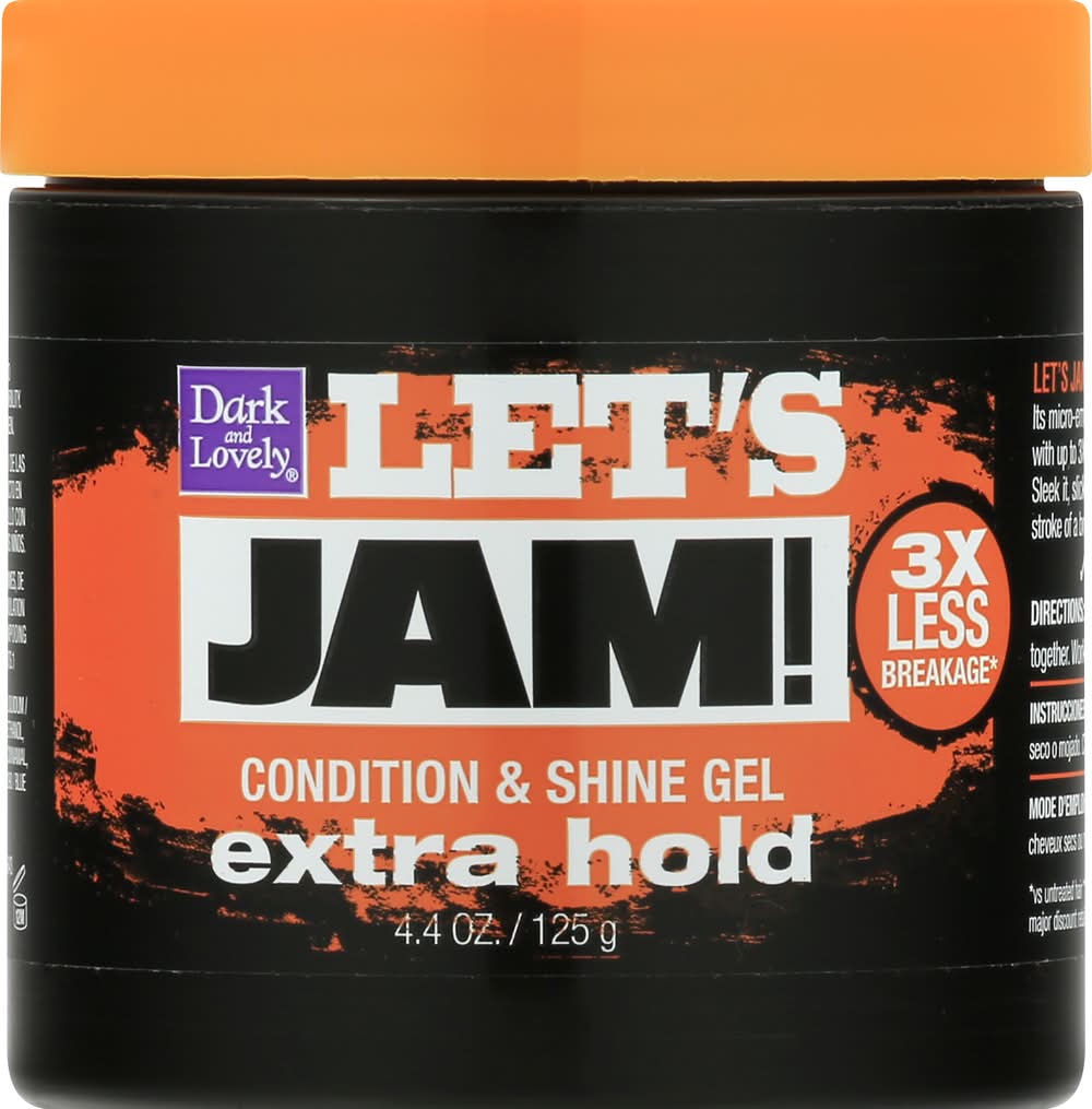 Dark and Lovely Let's Jam! Extra Hold Condition & Shine Gel (4.4 oz)