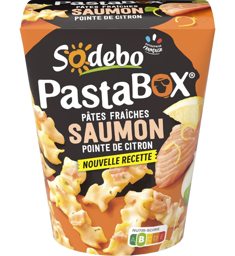 Sodebo - Pastabox pâtes fraiches, saumon-citron (300g)