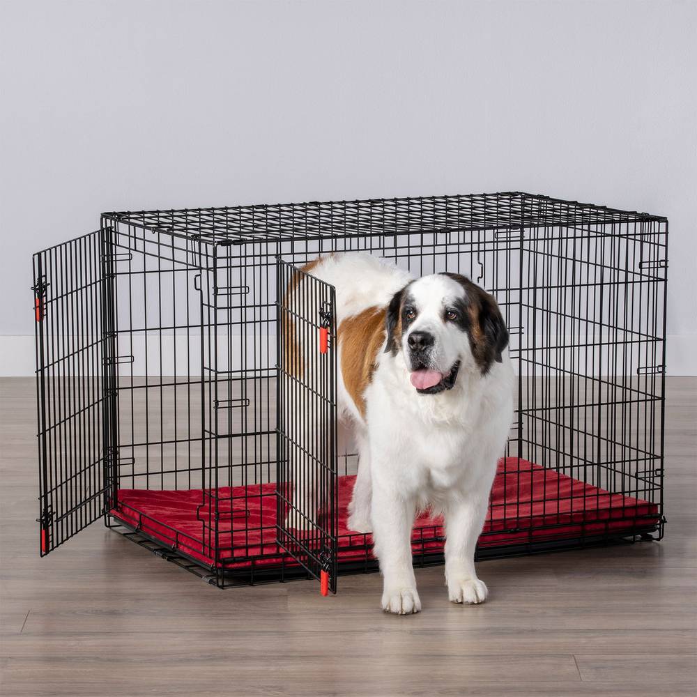 Kong Ultra-Strong Double Door Wire Dog Crate With Divider Panel ( black)