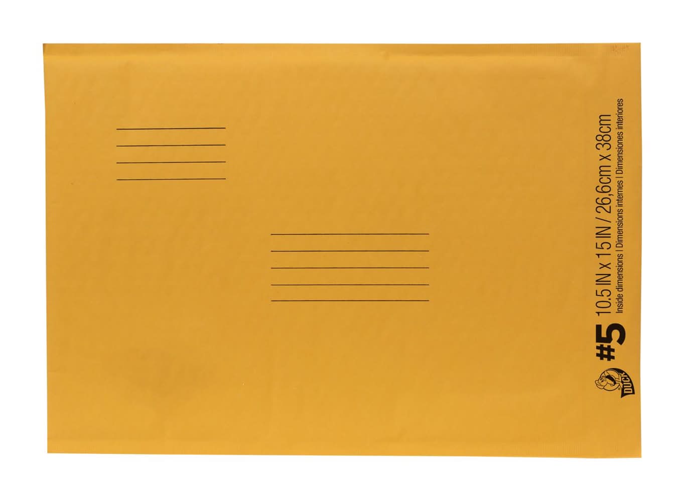 Duck 10.5 In. W X 15 In. L No. 5 Beige Padded Envelope 1 Pk