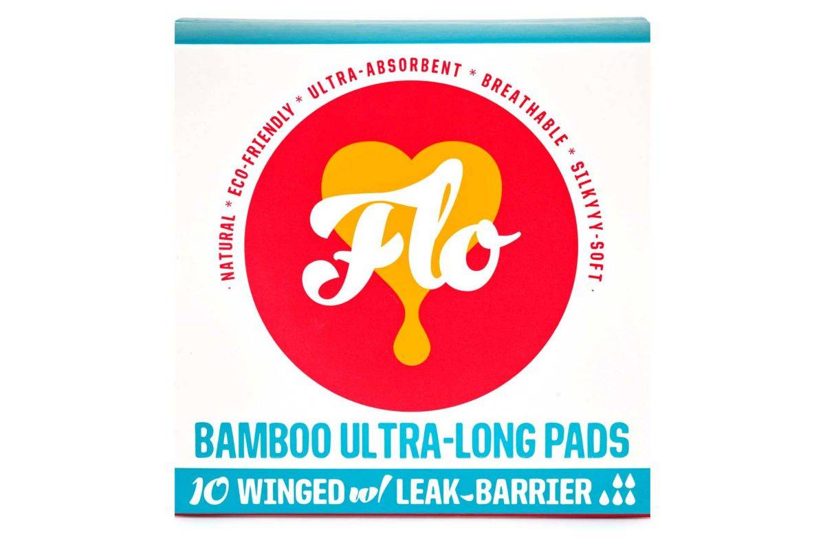 FLO Bamboo Pads Long Pack (10 Pads)