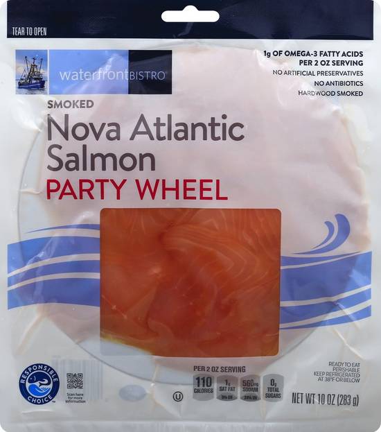 Waterfront Bistro Nova Atlantic Smoked Salmon Party Wheel (10 oz)