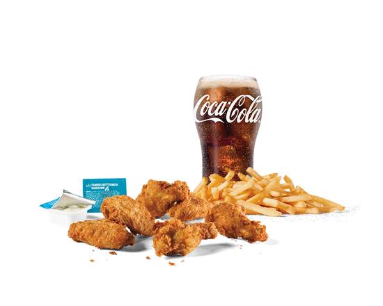 Large 6pc Classic Crispy Chicken Wings Combo