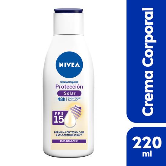 Nivea crema protección solar (botella 220 ml)