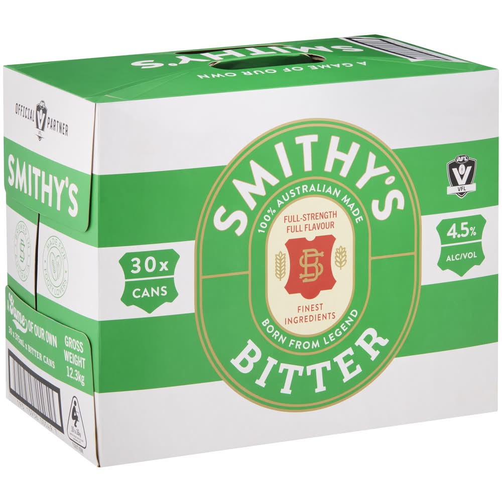 Smithy's Bitter Block Can 375mL x Pack 30