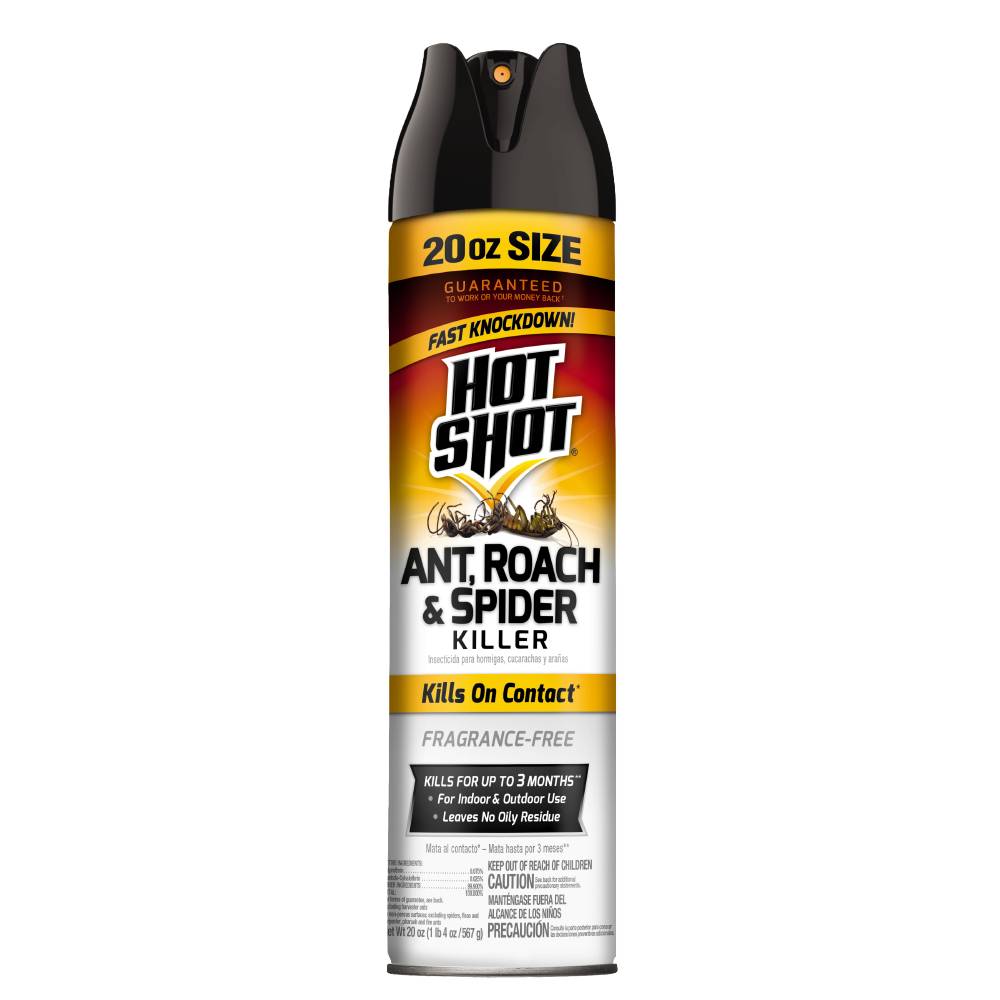 Hot Shot 20-oz Ant, Roach and Spider Killer Unscented Home and Perimeter Indoor/Outdoor Bug Spray | HG-96814