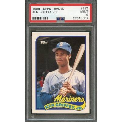 Ken Griffey Jr Rookie Card 1989 Topps Traded Update #41t Seattle Mariners PSA 9