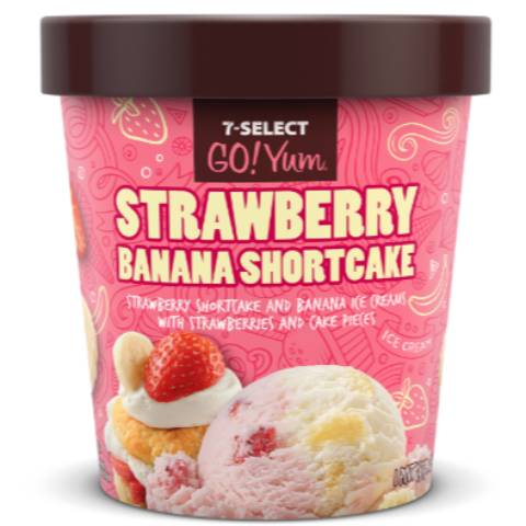 7-Select GoYum Strawberry Banana Shortcake Pint