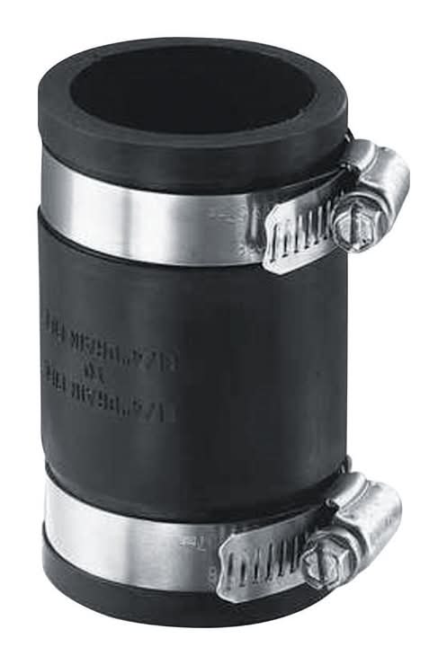 Fernco Schedule 40 2 In. Hub Each X 2 In. D Hub Pvc Flexible Coupling 1 Pk