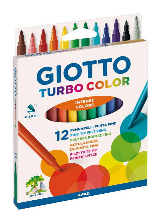 Marcadores de Colorir Fino 12 unidades Giotto