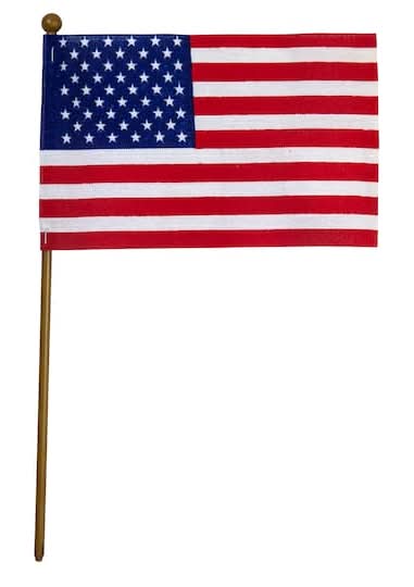 Valley Forge United States Stick Flag, 4x6 in, Multi