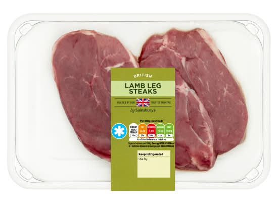 Sainsbury's Lamb Leg Steaks (300g)