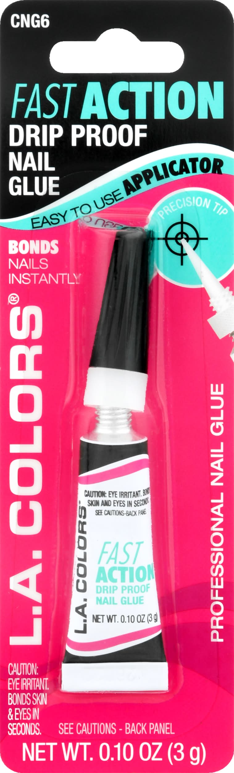 L.A. Colors Fast Action Drip Proof Nail Glue (0.1 oz)