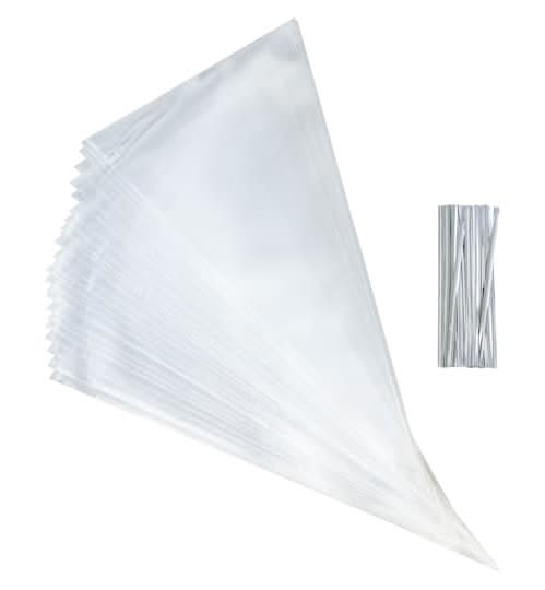 Celebrate It Clear Cone Treat Bags, 6 In x 12 In