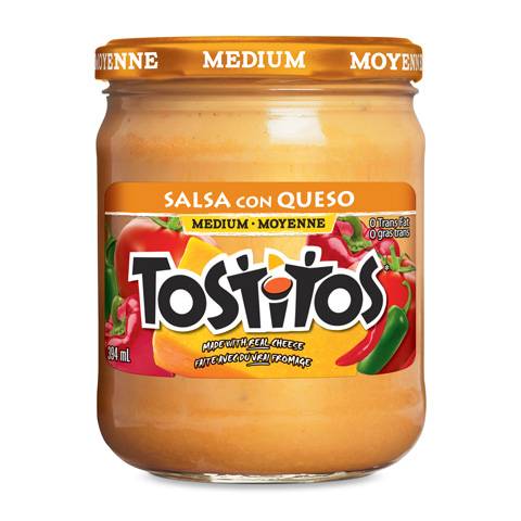 Tostitos Medium Salsa Con Queso (394 ml)