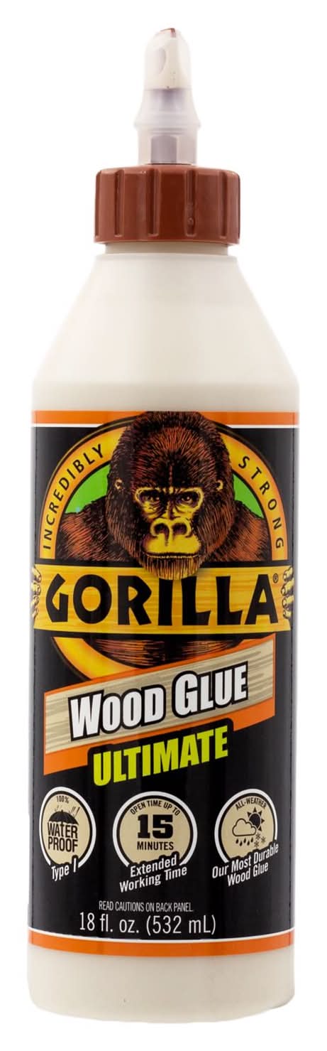 Gorilla Extra Strength Natural Wood Glue 18 Oz