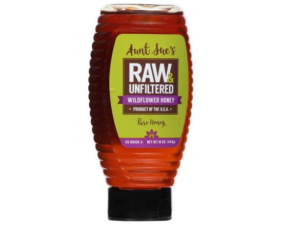 Aunt Sue's · Raw & Unfiltered Wildflower Honey (16 oz)
