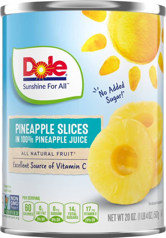 Dole Pineapple Slices in 100% Pineapple Juice
