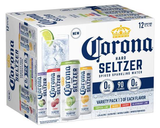 Corona Hard Seltzer Assorted Can Al Slim 12pk/12 fl oz (4.5% ABV)