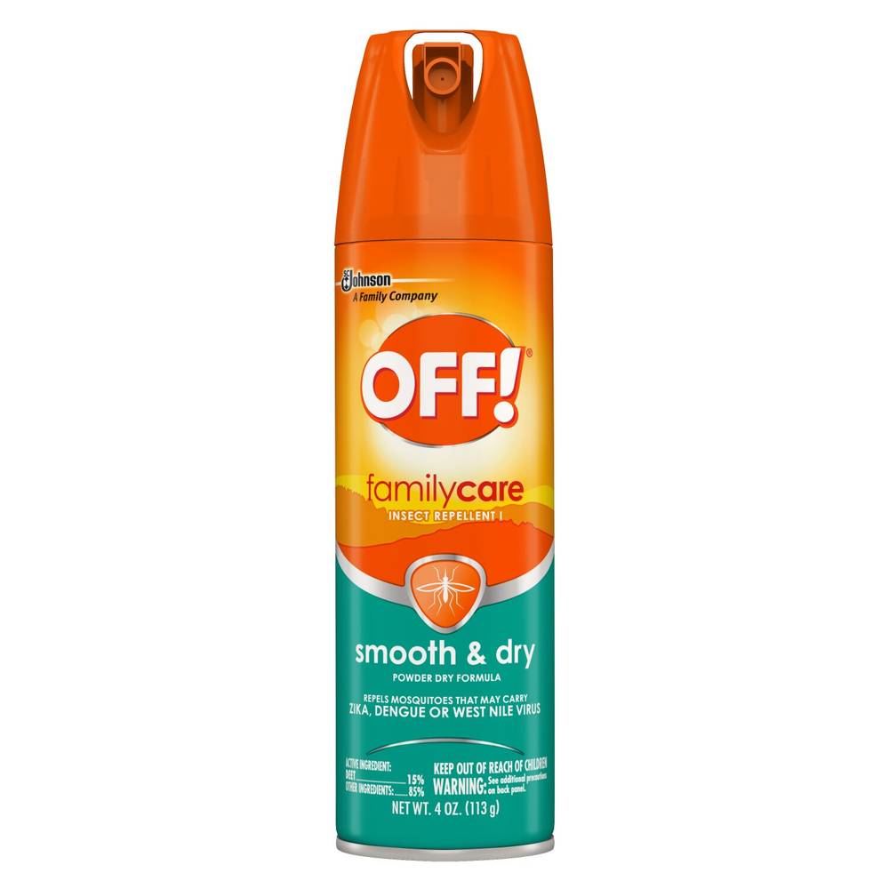 OFF! FamilyCare Insect Repellent I, Smooth & Dry, 4 OZ
