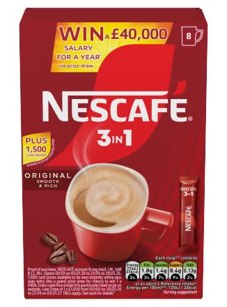 Nescafé 3 In 1 Original Smooth & Rich Coffee (8 pack)
