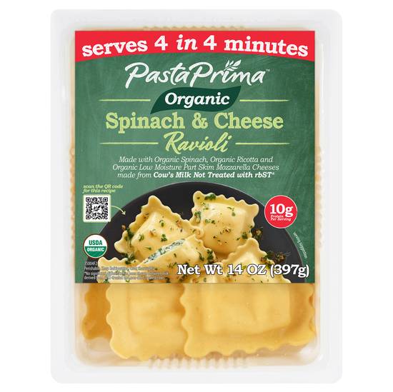Pasta Prima Organic Spinach & Cheese Ravioli (14 oz)