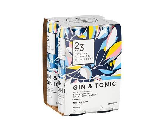 23rd Street Signature Gin & Tonic 4x300mL