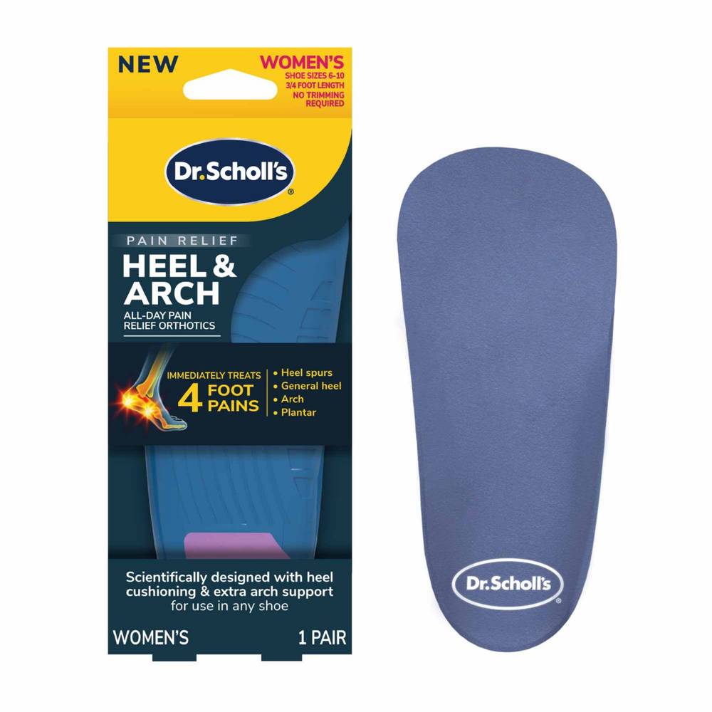 Dr. Scholl'S Women'S Heel Pain Relief Orthotics, Size 5-12, 1 Pair