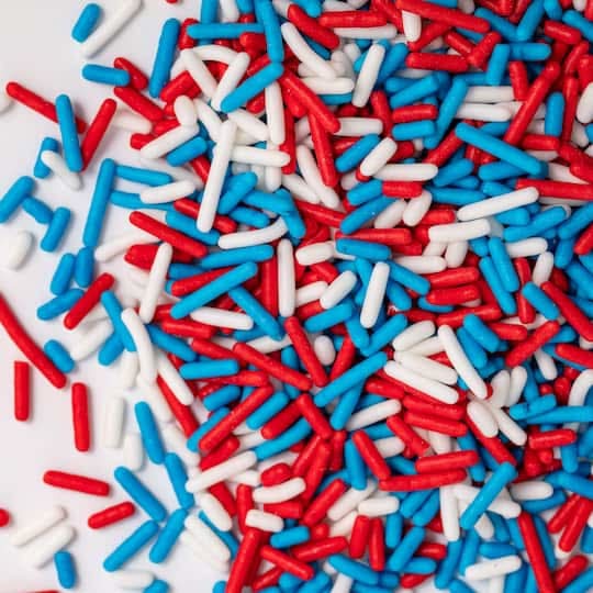 PME Cake Sweet Street Sprinkles, Red White & Blue (8 oz)