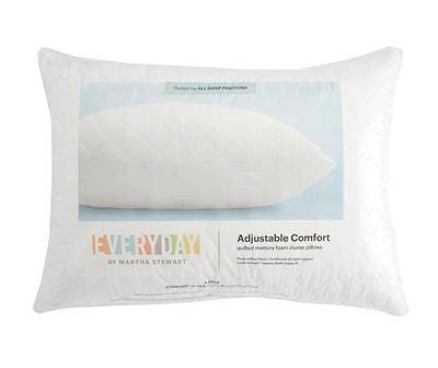 Martha Stewart Everyday Adjustable Comfort Quilted Memory Foam Cluster Standard Pillows (2 ct)