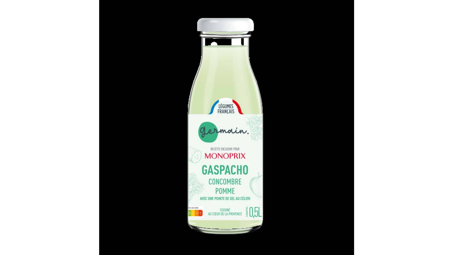Germain Gaspacho concombre pomme celeri La bouteille de 50 cL